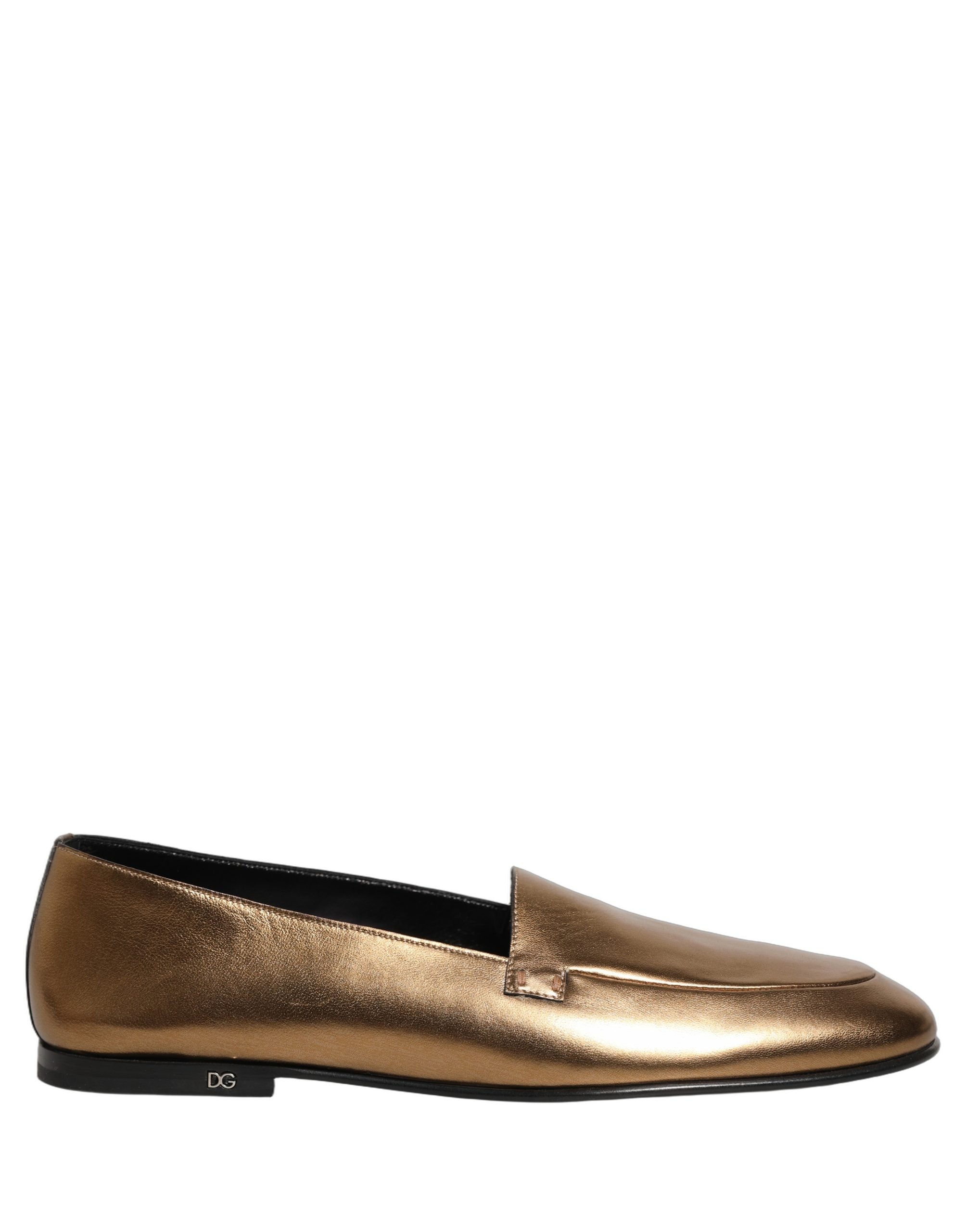 Dolce&Gabbana NWB Loafers / Slippers Sz 40.5 7.5 US Blue Velvet W/ Gold DG Logo Dolce & Gabbana Jewel Embroidered Velvet Smoking Loafers  main image 4