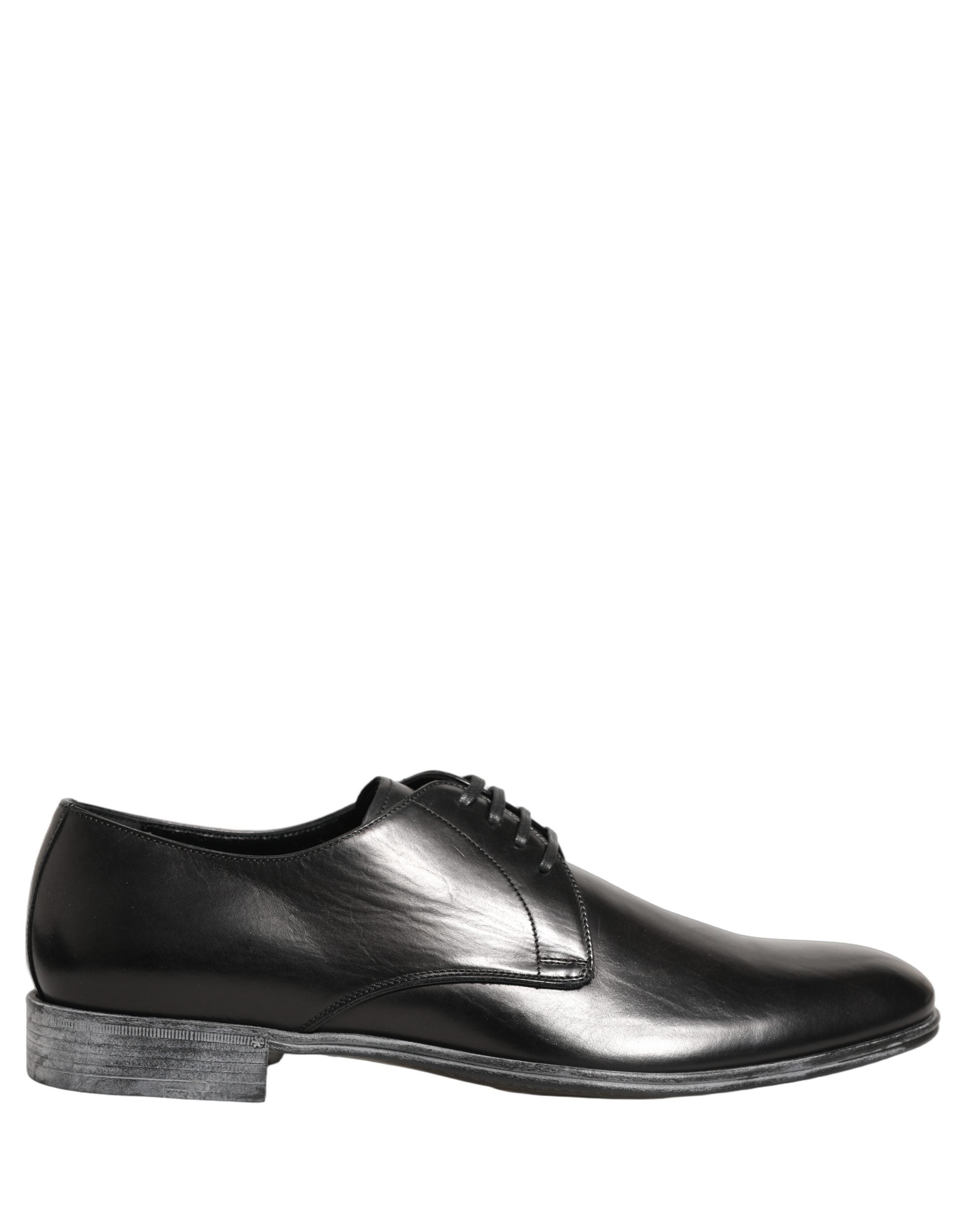 d&g men's dress shoes Dolce & Gabbana Black Calfskin Leather Derby Men EU42/US9 Stylish & Comfortable Fall SCH003977_O tie events or high Size:54 Long