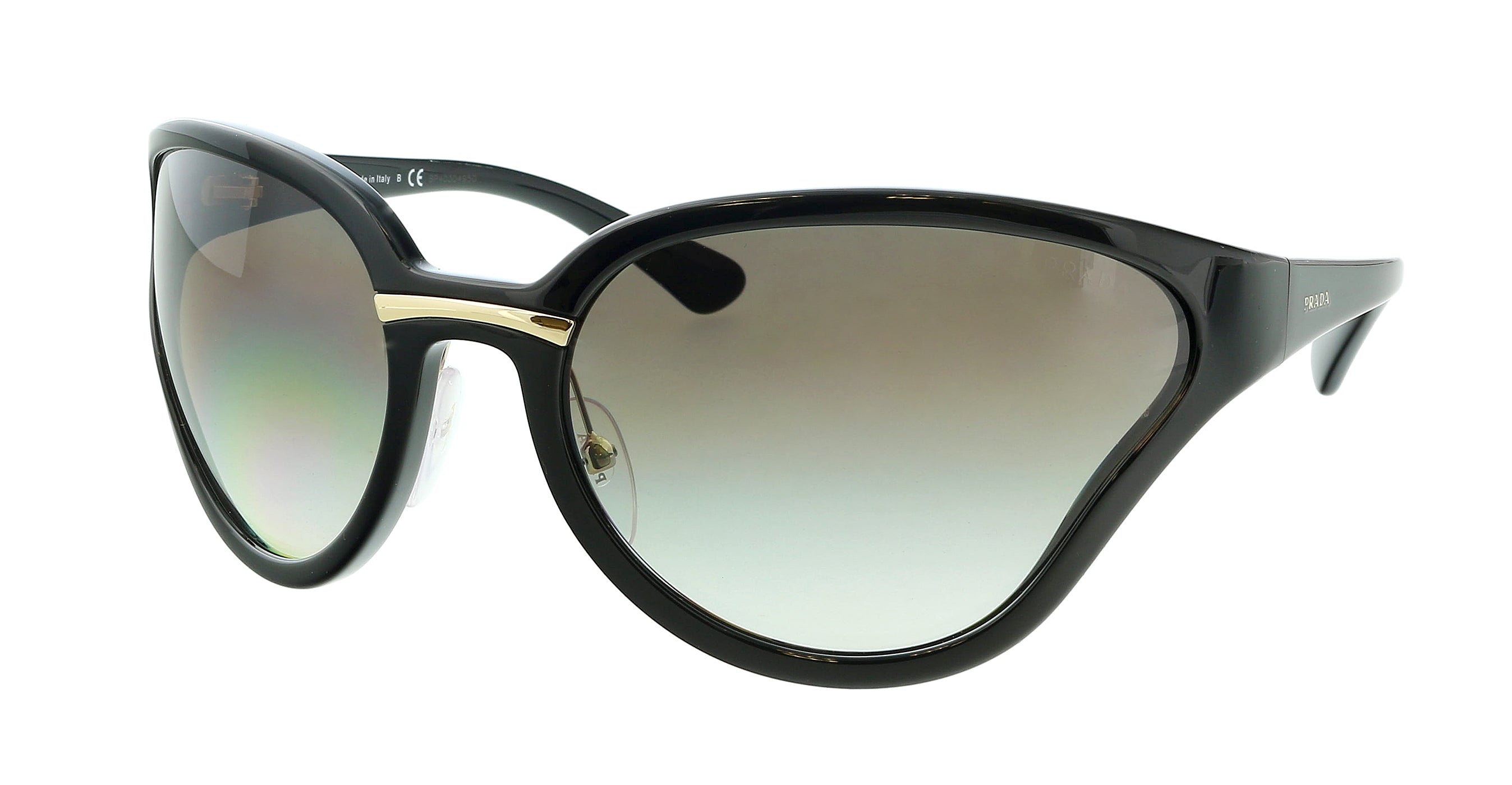 Prada Black Cateye 0PR 22VS 1AB0A7 Sunglasses – Bluefly display picture 1