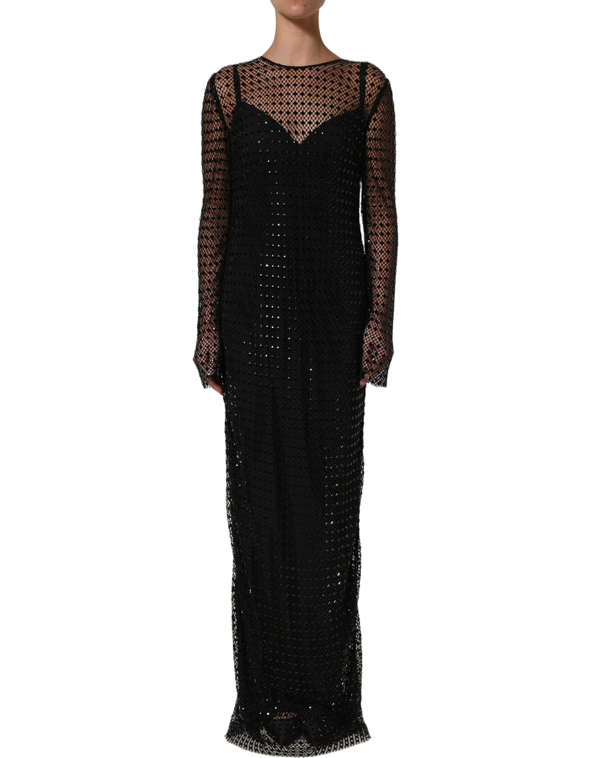 dolce and gabbana evening dresses Long sequined dress in Silver for Men