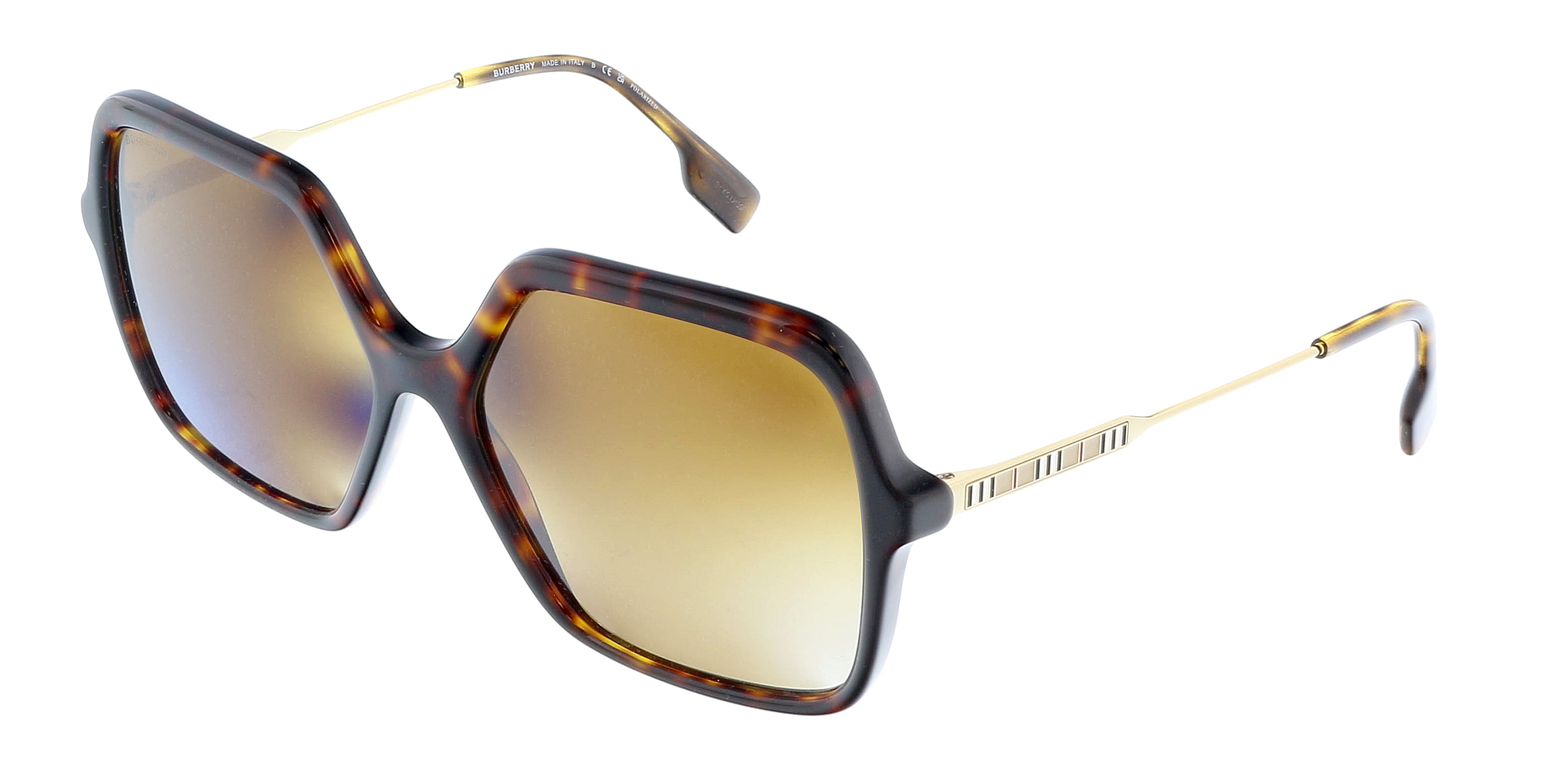 Burberry 0BE4324 3002T5 Dark Havana Square Full Rim Sunglasses