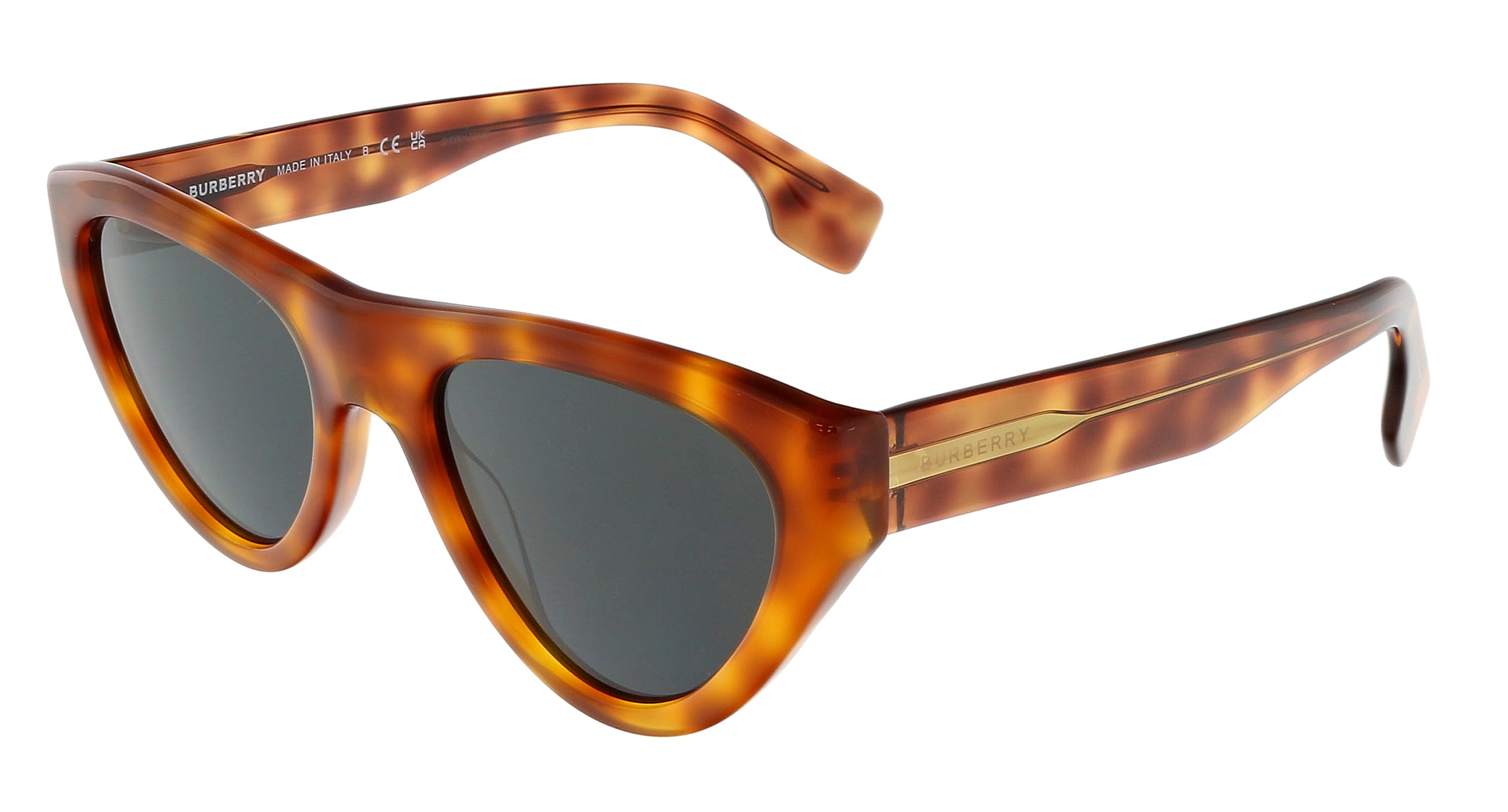 Burberry  0BE4342 393773 Brown / Beige Horn Cateye Sunglasses Burberry BE4342 393773 Brown/Beige Horn 65MM • Price » main image 2
