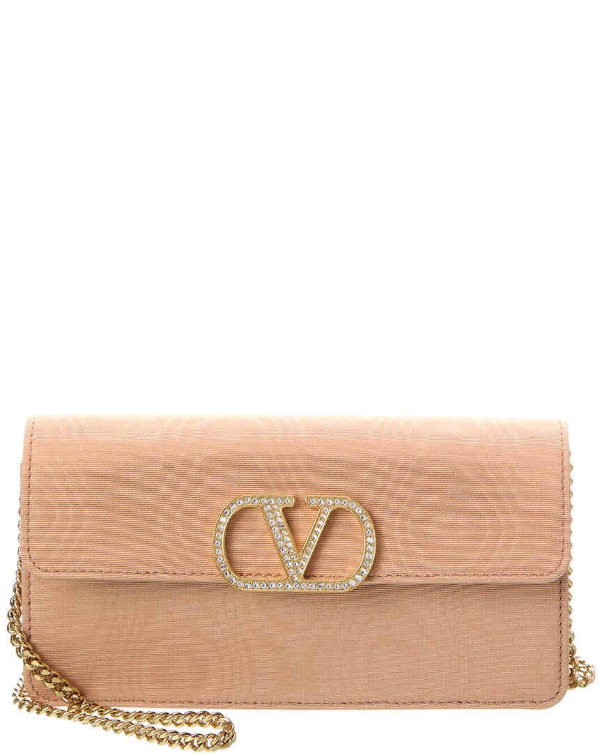 Valentino Vlogo Signature Grosgrain Wallet On Chain – Bluefly