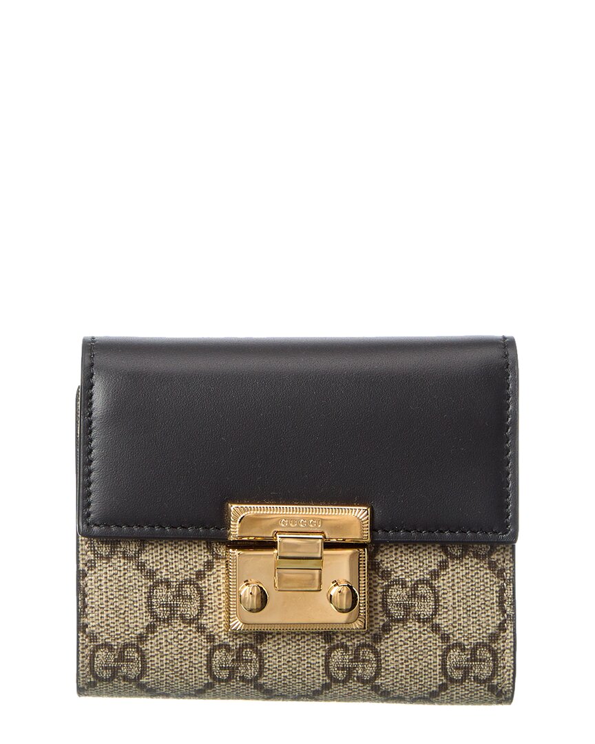 Gucci Gg Supreme Canvas & Leather Card Case – Bluefly