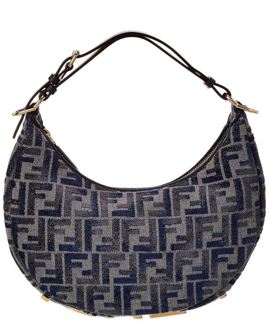 Fendi Fendigraphy Small Ff Chenille & Leather Hobo Bag – Bluefly