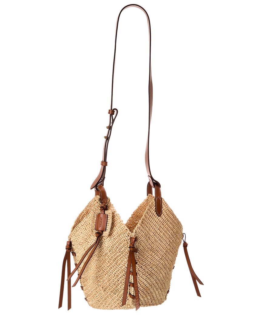 Isabel Marant Tampa Mini Raffia & Leather Hobo Bag – Bluefly
