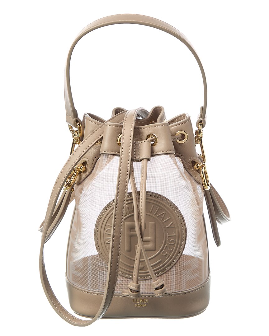 【FENDI】MINI FF MON TRESOR BUCKET BAG Fendi Mon Tresor Mini Ff Mesh & Leather Bucket Bag – Bluefly