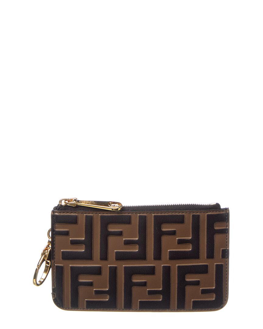 Fendi キーケース FFロゴ柄 Fendi Ff Logo Key Ring Leather Pouch – Bluefly