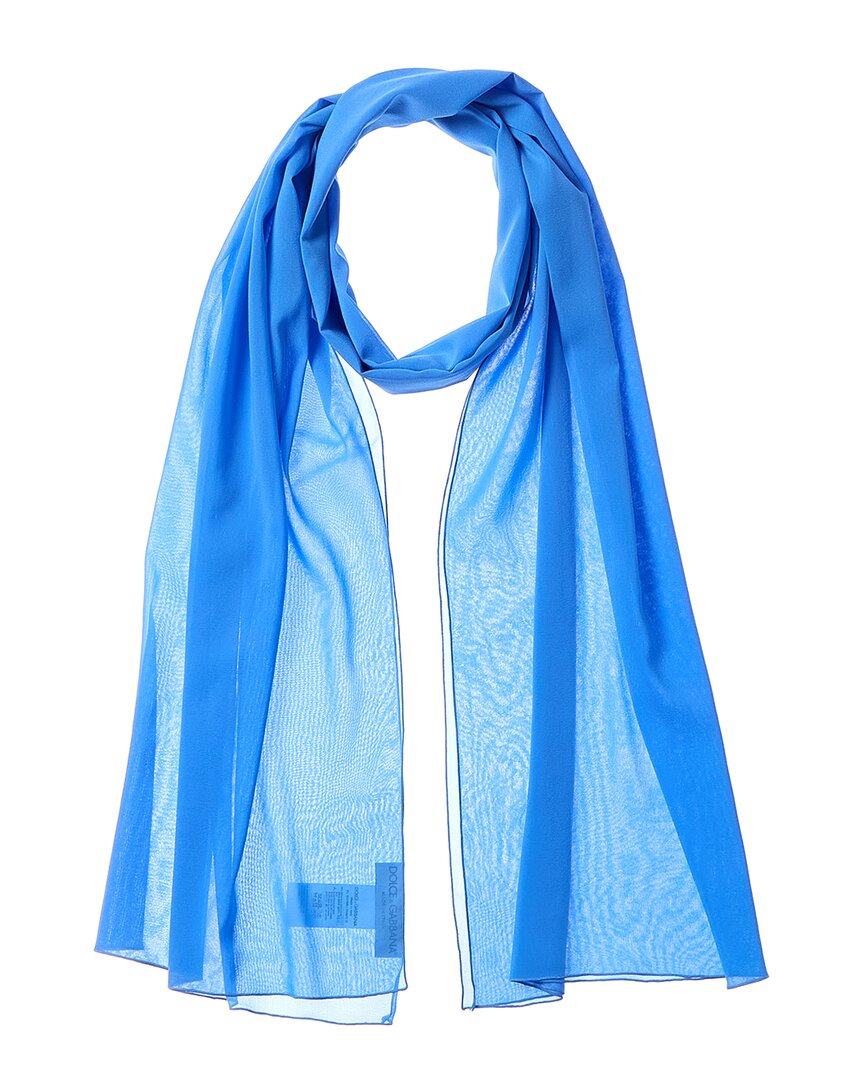 Dolce & Gabbana Chiffon Silk-Blend Scarf – Bluefly