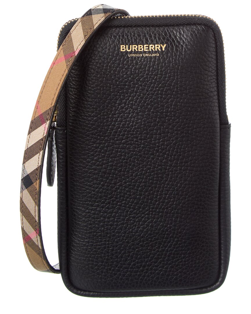 Burberry Logo Leather Phone Crossbody – Bluefly