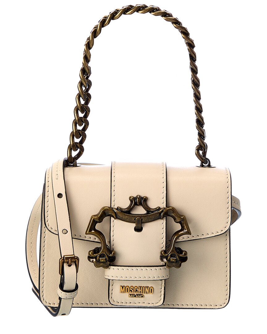 Moschino Padlock Detail Large Leather Crossbody – Bluefly