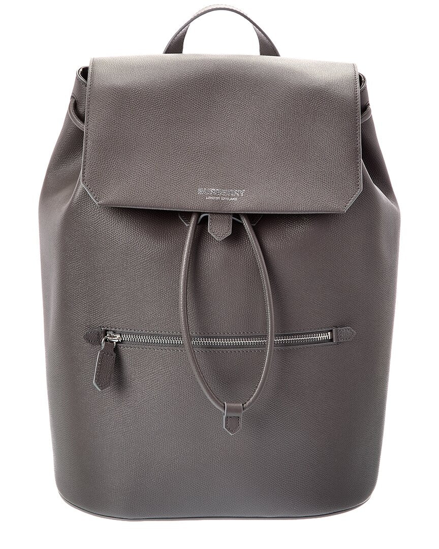 burberry leather backpacks The 1983 Check Link Backpack, Grey premium polyamide and polyester with luxurious leather accents Burberry | Black Horseshoe Mini