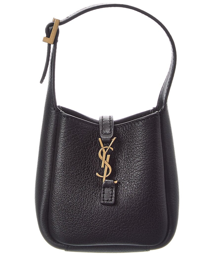 SAINT LAURENTサンローランLE 5 À 7 ホーボーバッグ ミディア Saint Laurent Le 5 A 7 Supple Micro Leather Hobo Bag – Bluefly