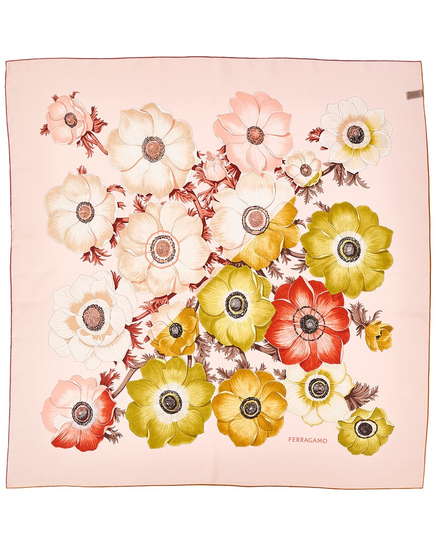 Ferragamo Anemone Print Silk Scarf – Bluefly