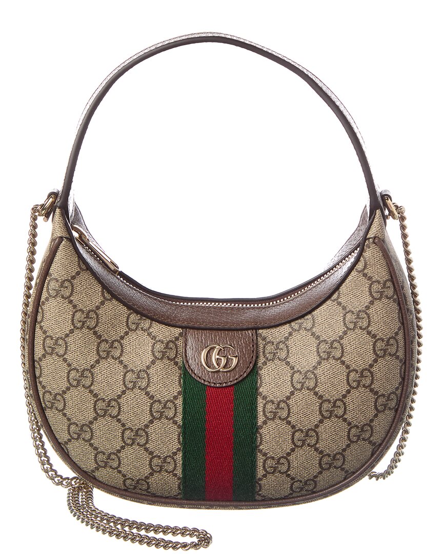 Gucci Ophidia Small Gg Supreme Canvas & Leather Hobo Bag – Bluefly