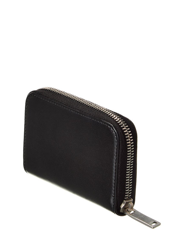 Saint Laurent Leather Zip-Around Wallet