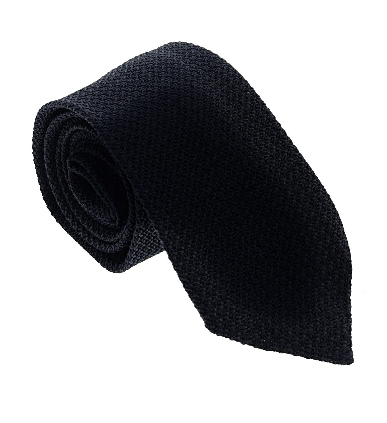 Emporio Armani Mens Blue Knitted Tie – Made in Italy – Bluefly