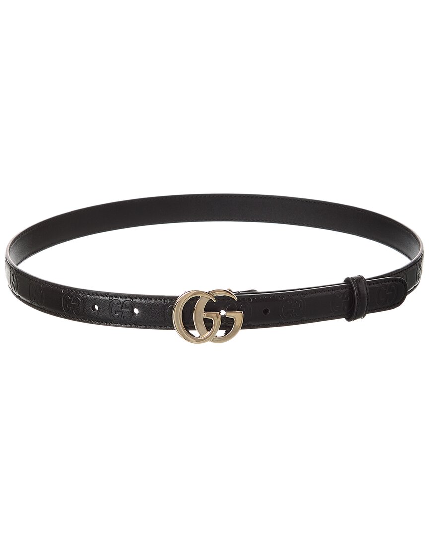 【関税&送料込】Gucci Gg Milano Shiny Leather Thin Belt Gucci Gg Milano Thin Leather Belt – Bluefly