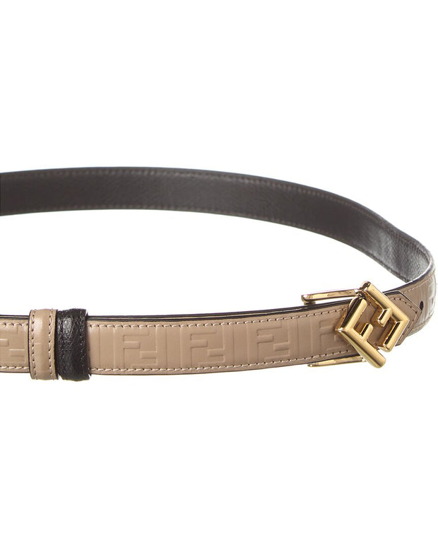 Fendi Ff Diamonds Reversible Leather Belt