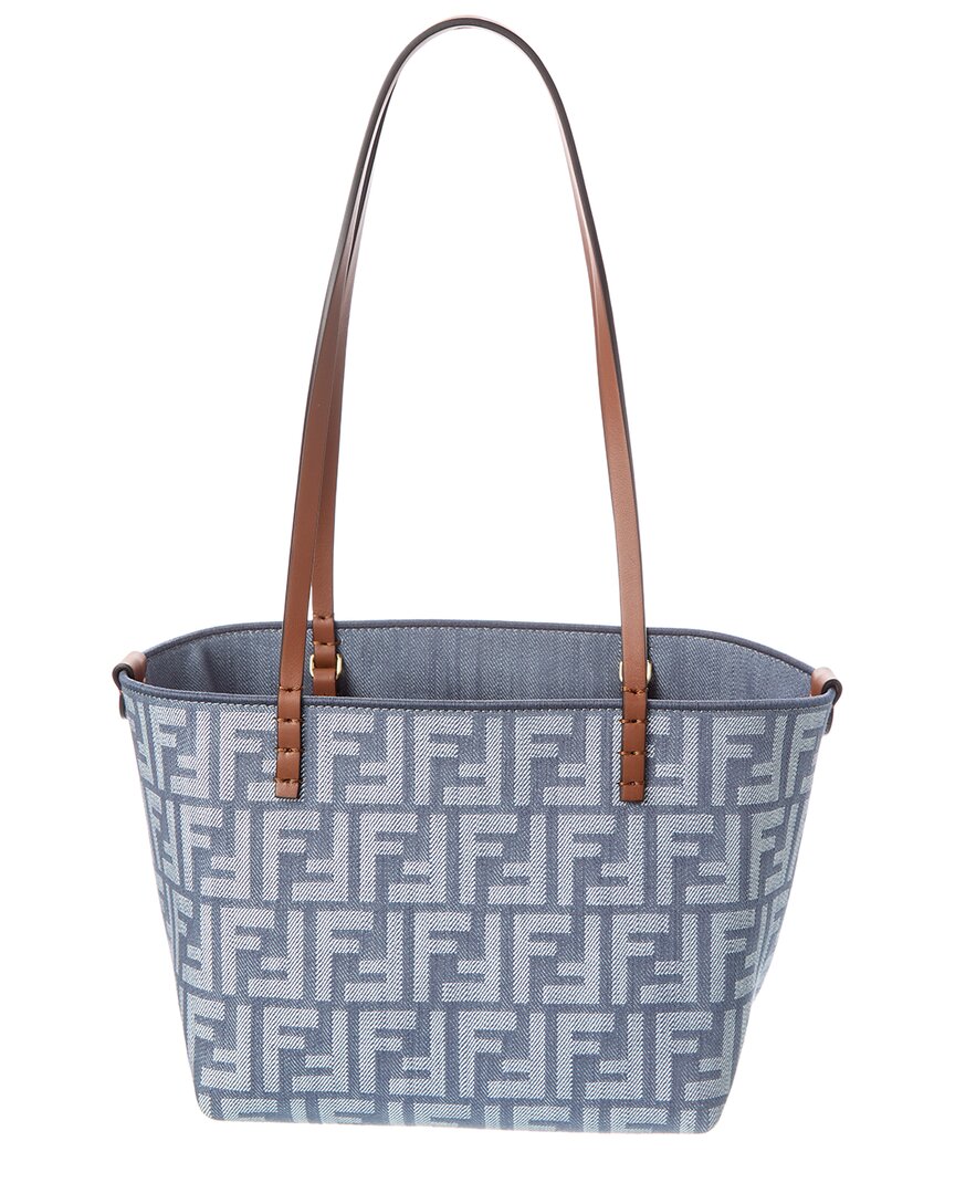 Fendi Roll Small Ff Denim & Leather Tote – Bluefly