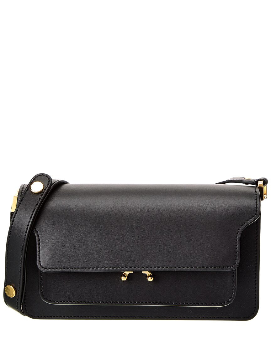 Marni Trunk E/W Leather Shoulder Bag – Bluefly
