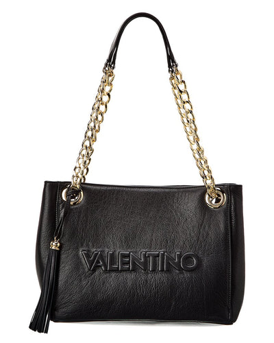 Valentino By Mario Valentino Luisa Embossed Leather Shoulder Bag