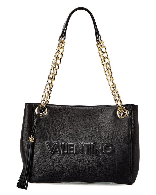 Valentino By Mario Valentino Luisa Embossed Leather Shoulder Bag - Bluefly