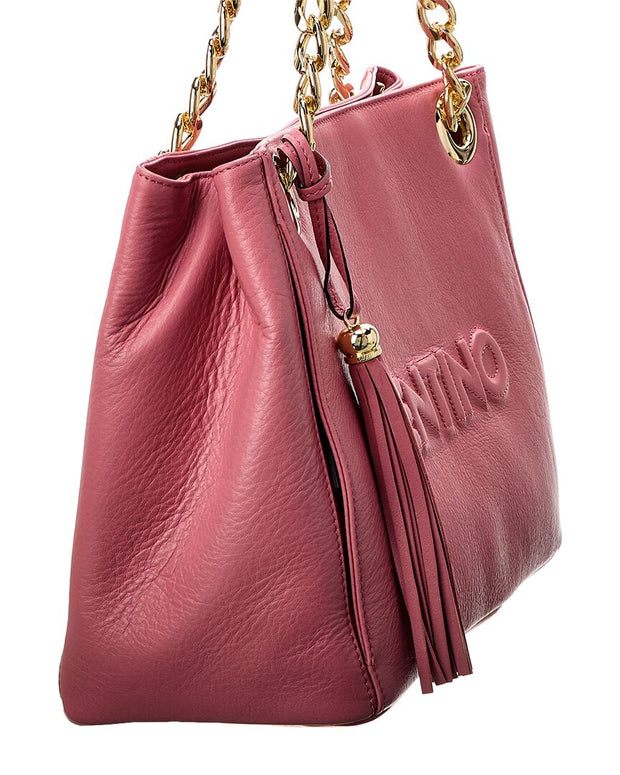 Valentino By Mario Valentino Luisa Embossed Leather Shoulder Bag