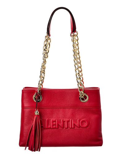Valentino By Mario Valentino Kali Embossed Leather Shoulder Bag