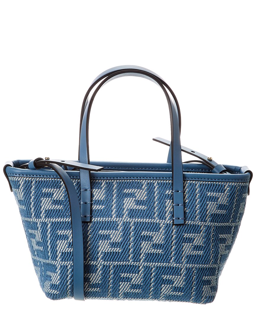 Fendi Roll Mini Ff Jacquard & Leather Tote – Bluefly