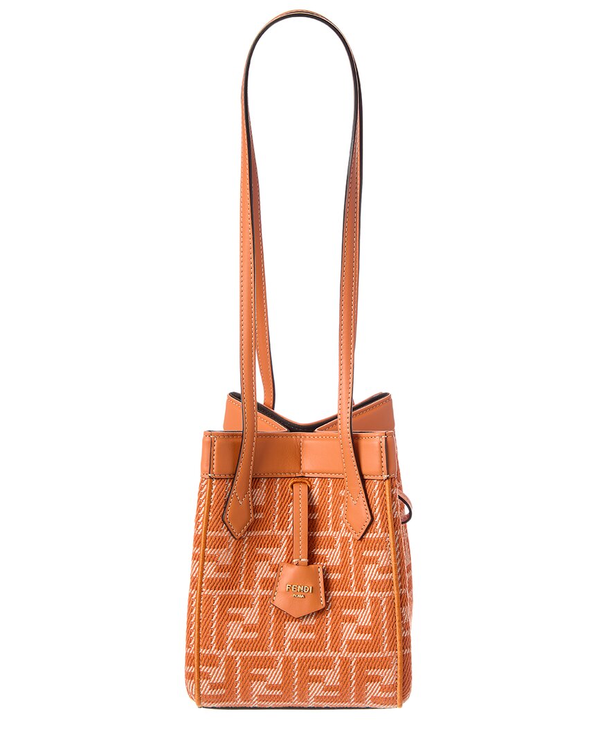 ショルダーバッグ・ポシェット FENDI Origami mini FF Jacquard fabric and leather shoulder b Fendi Origami Mini Ff Jacquard & Leather Shoulder Bag – Bluefly