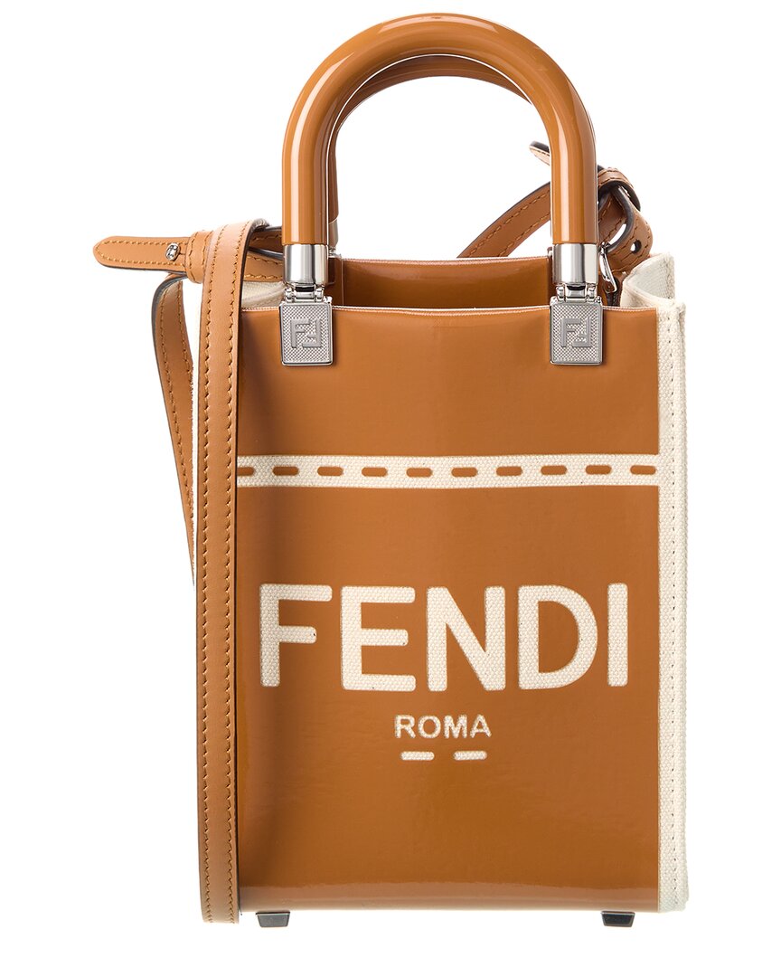 Fendi Sunshine Mini Patent Tote – Bluefly