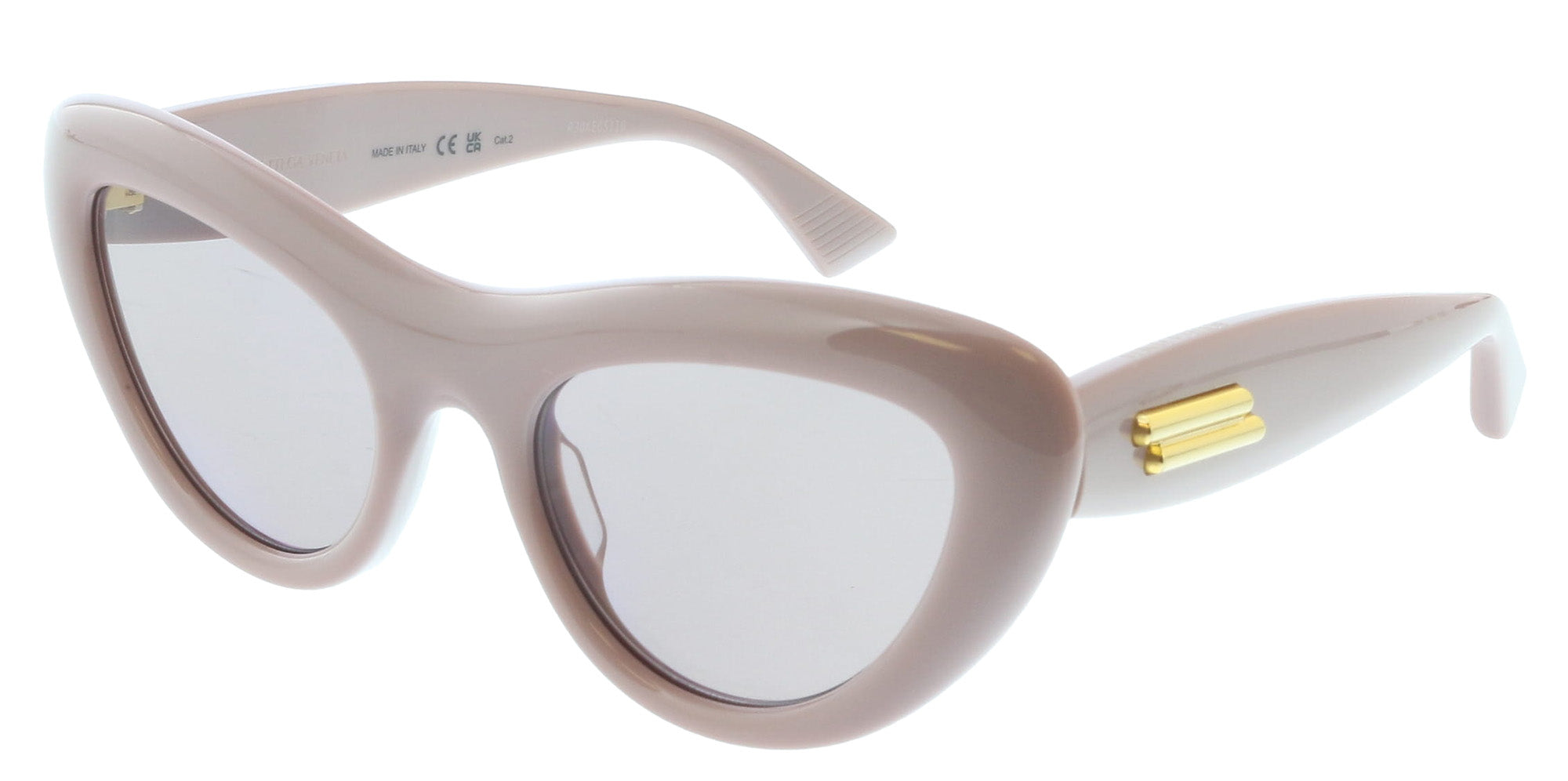 Bottega Veneta BV1282S-004 Nude Pink Cat-Eye Sunglasses  display picture 3
