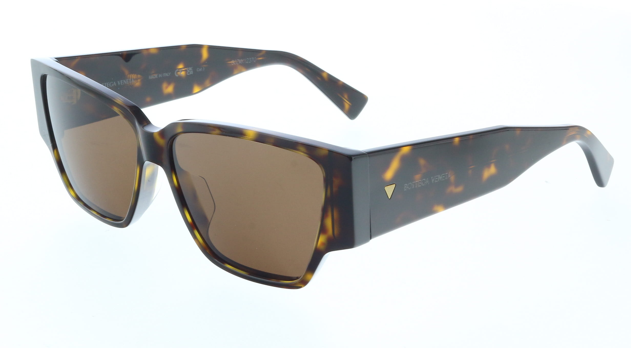 Bottega Veneta Black Tortoiseshell Sunglasses BV1457S Bottega Veneta Rectangular Sunglasses 002 Havana  main image 2