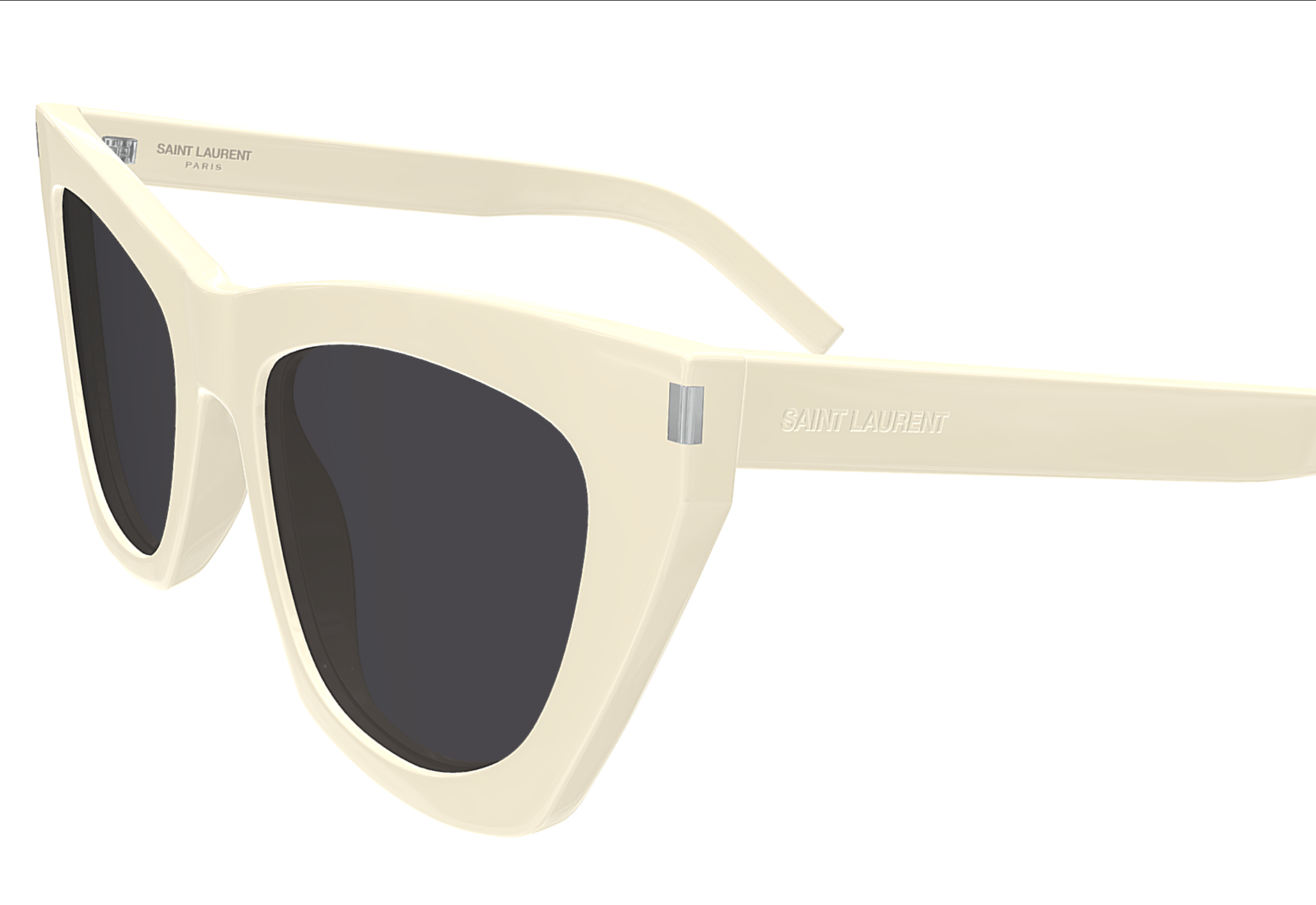 Saint Laurent SL 214 KATE-035 Cream Cat-Eye Sunglasses -Bold  display picture 1