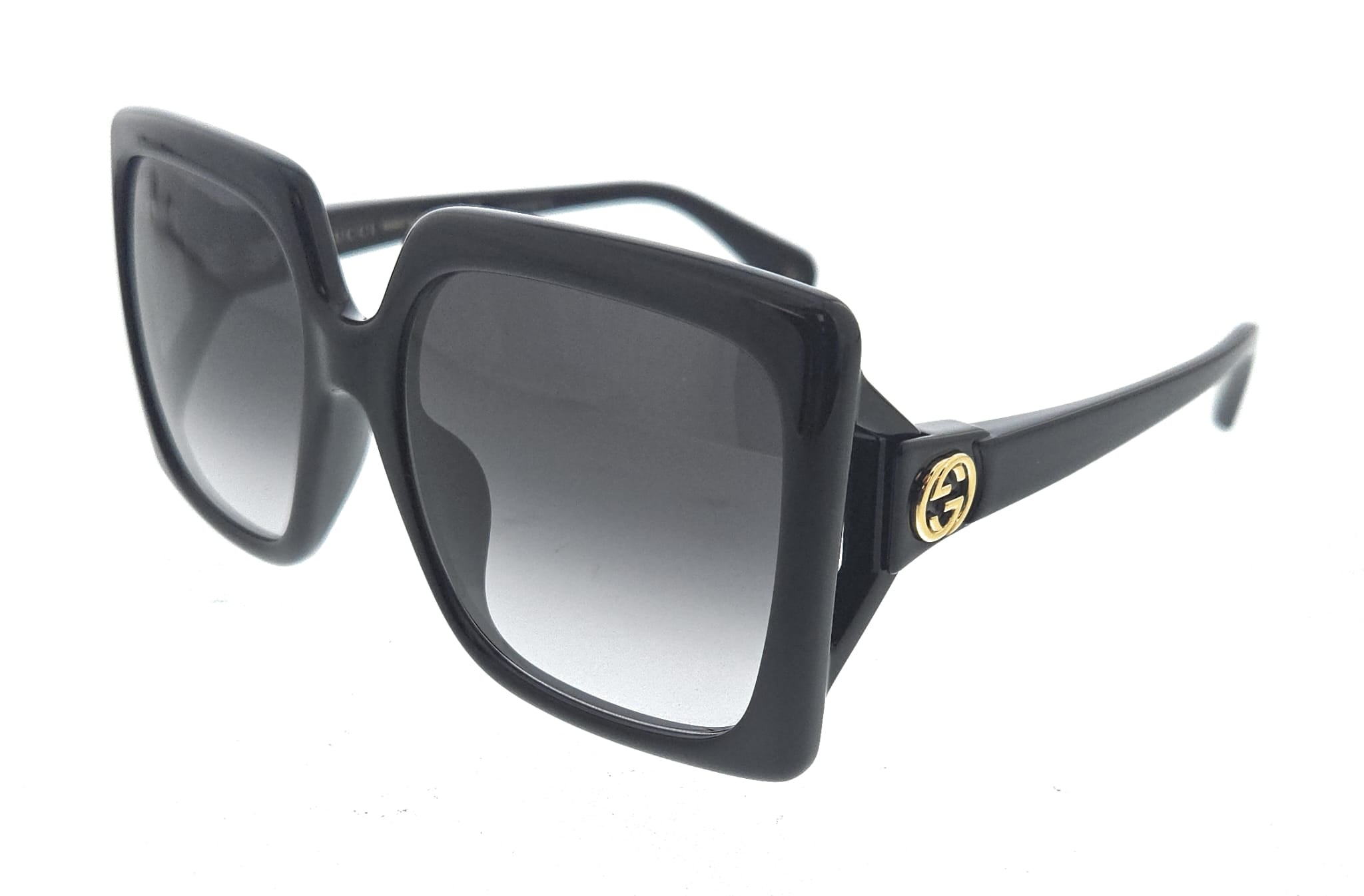 Gucci GG0876SA-001 Black Grey Square Sunglasses – Bluefly
