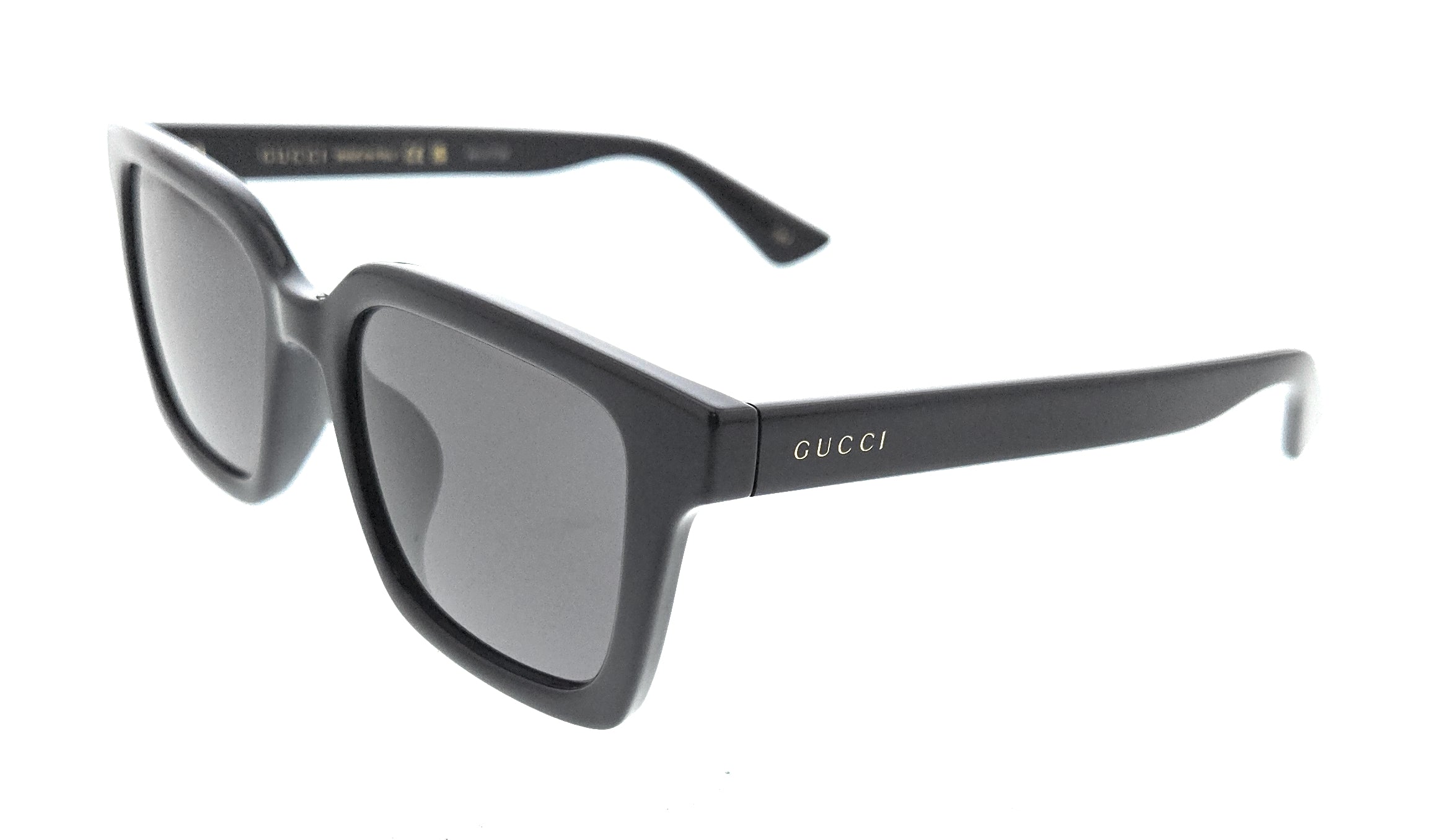 Gucci GG1582SK-001 Black Grey Rectangular Sunglasses – Bluefly