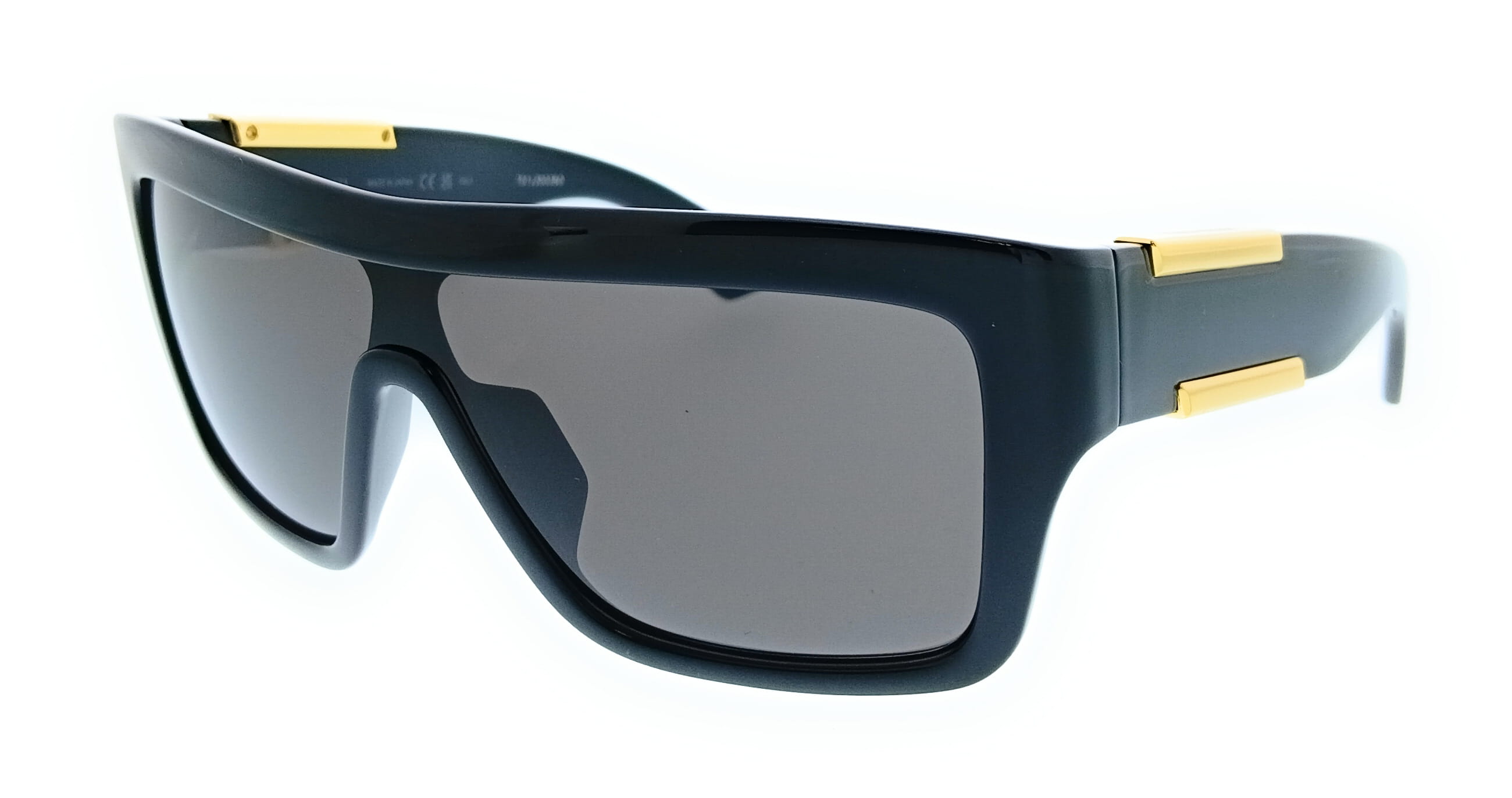 Bottega Veneta ブルーサングラス Bottega Veneta BV1451S-001 Square Black Oversized Unisex