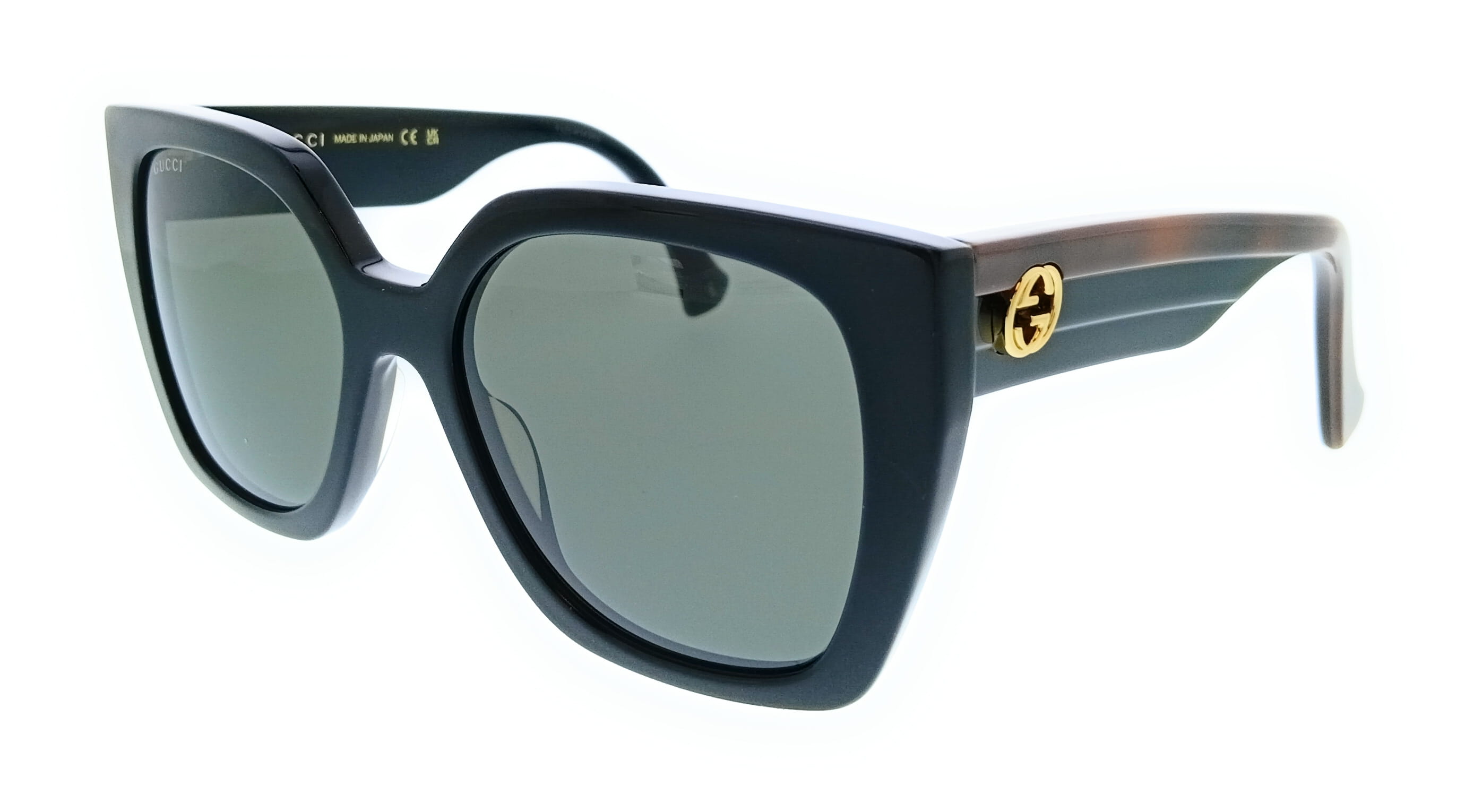 Gucci Oversized Cat-Eye Sunglasses - Black Gucci GG1401S 001 Black Grey Cat Eye Sunglasses - eye-oo.com main image 3