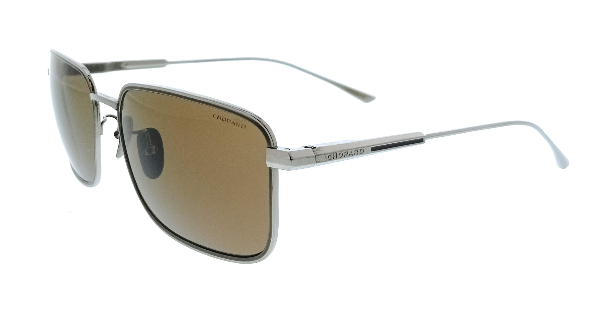 Chopard SCHF84M59E56P Gunmetal Rectangle Mens Sunglasses – Bluefly