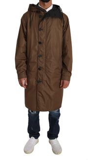 Dolce & Gabbana Reversible Hooded Raincoat