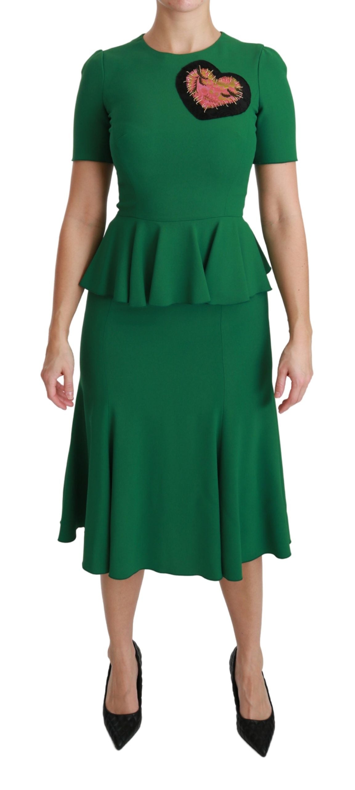 knee length dresses for ladies Dolce & Gabbana Silk Stretch Sheath Mermaid Gown Dress main image 0