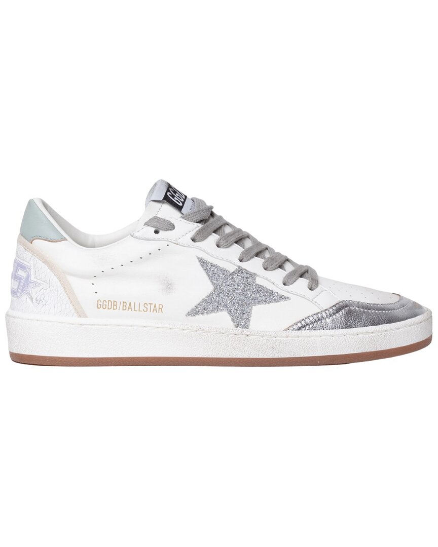 スニーカー Ball star leather sneakers with iconic contrasting star Amazon.com | Golden Goose Women's Ball Star Star and Heel
