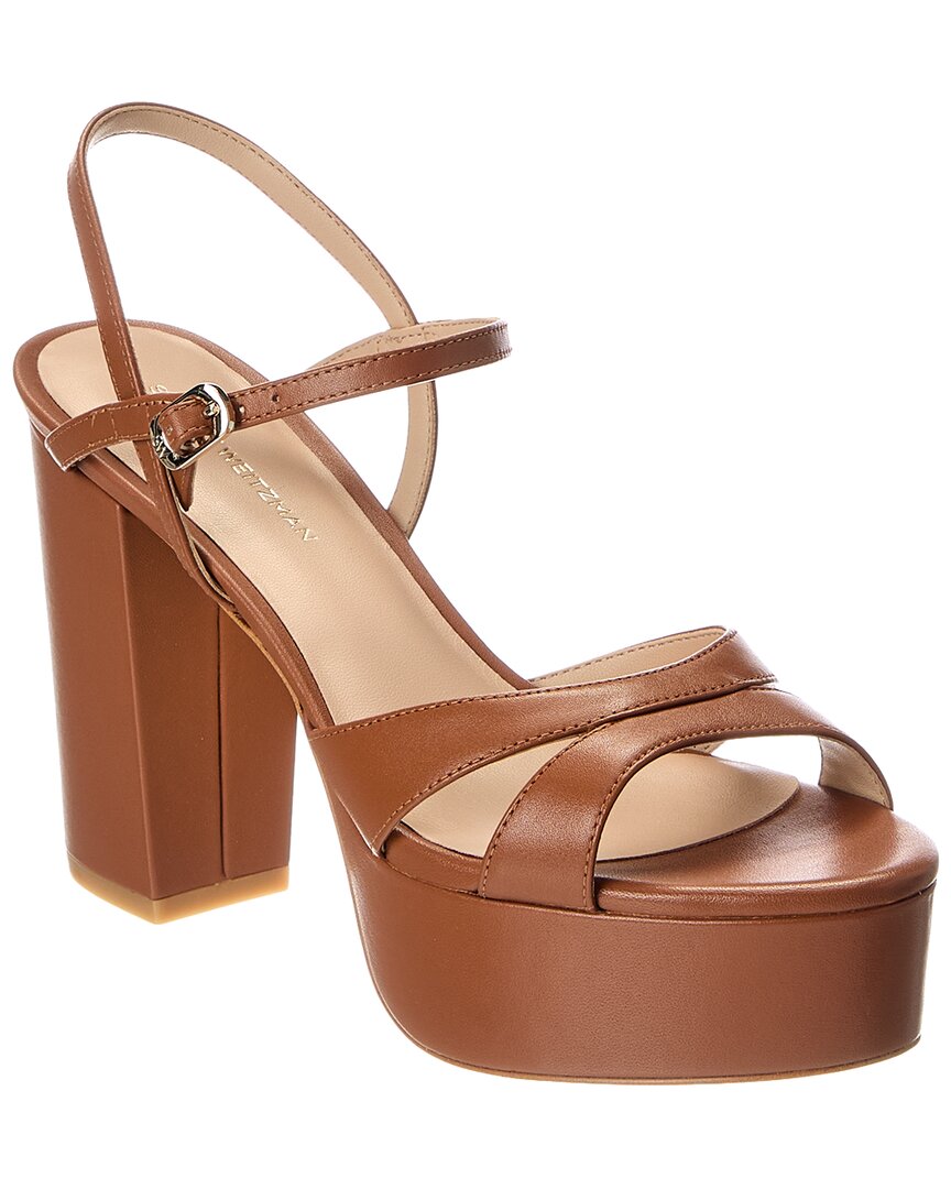 Stuart Weitzman Maia Leather Platform Sandal – Bluefly