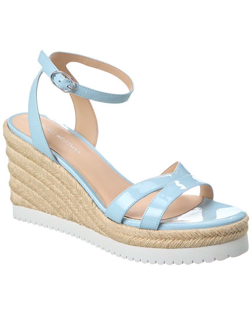 Stuart Weitzman Catlina Patent Espadrille Wedge Sandal – Bluefly