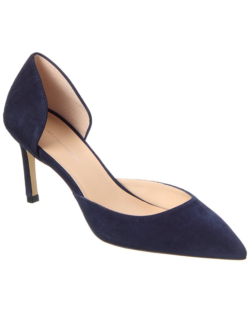 Stuart Weitzman Mara 75 Dorsay Suede Pump – Bluefly