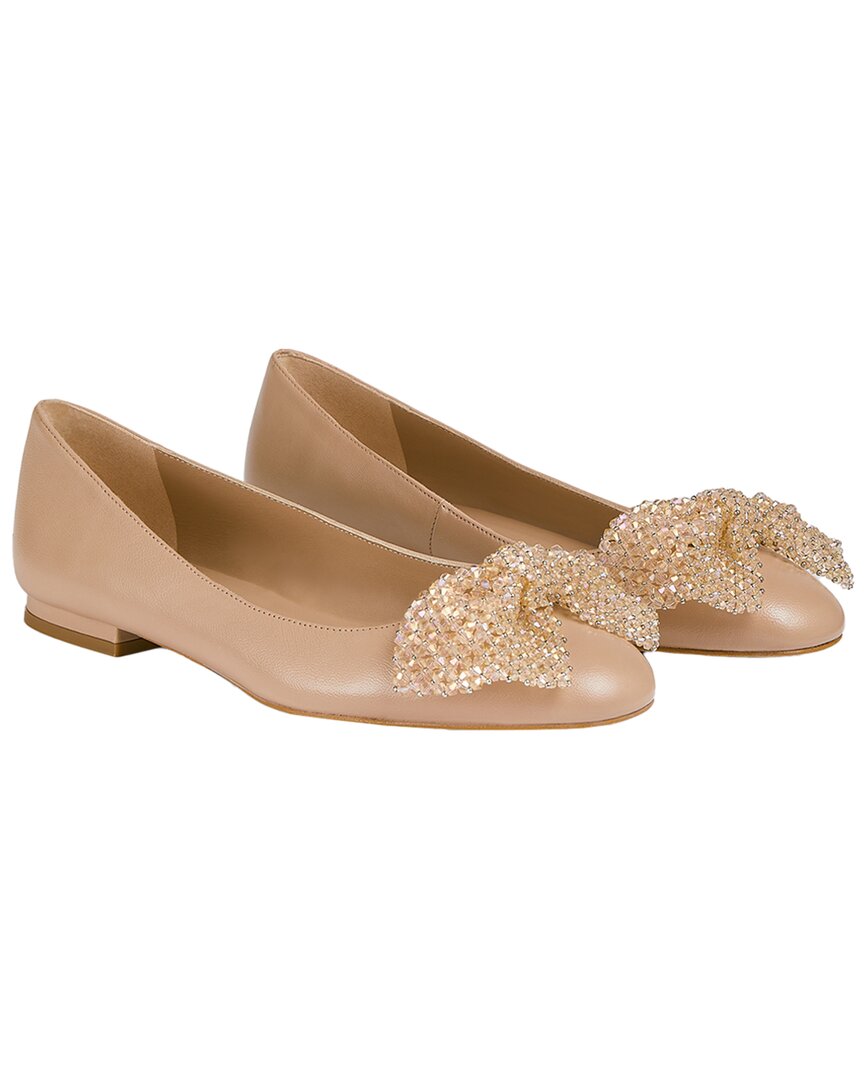 LK Bennett Christa Nappa Leather Flats