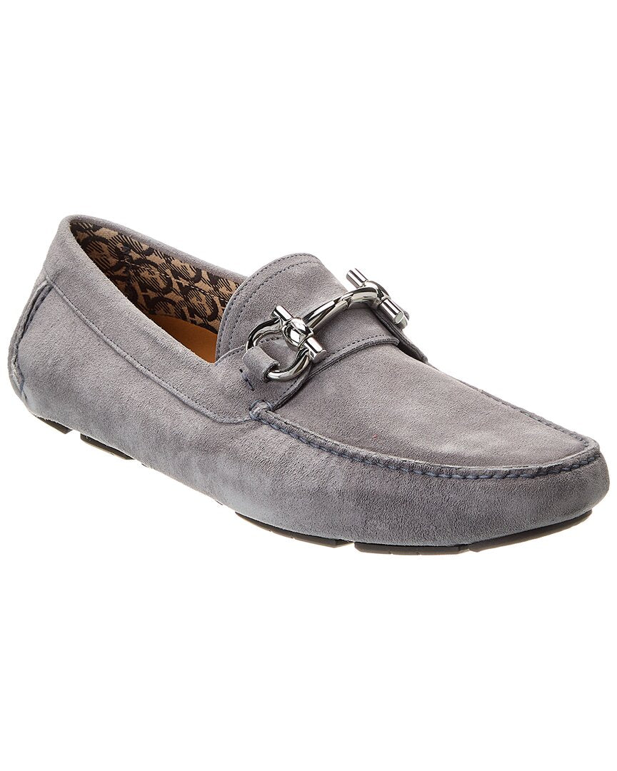 SALVATORE FERRAGAMO イタリア製 シルクタイ グレー Salvatore Ferragamo (サルヴァトーレ・フェラガモ) シルク100