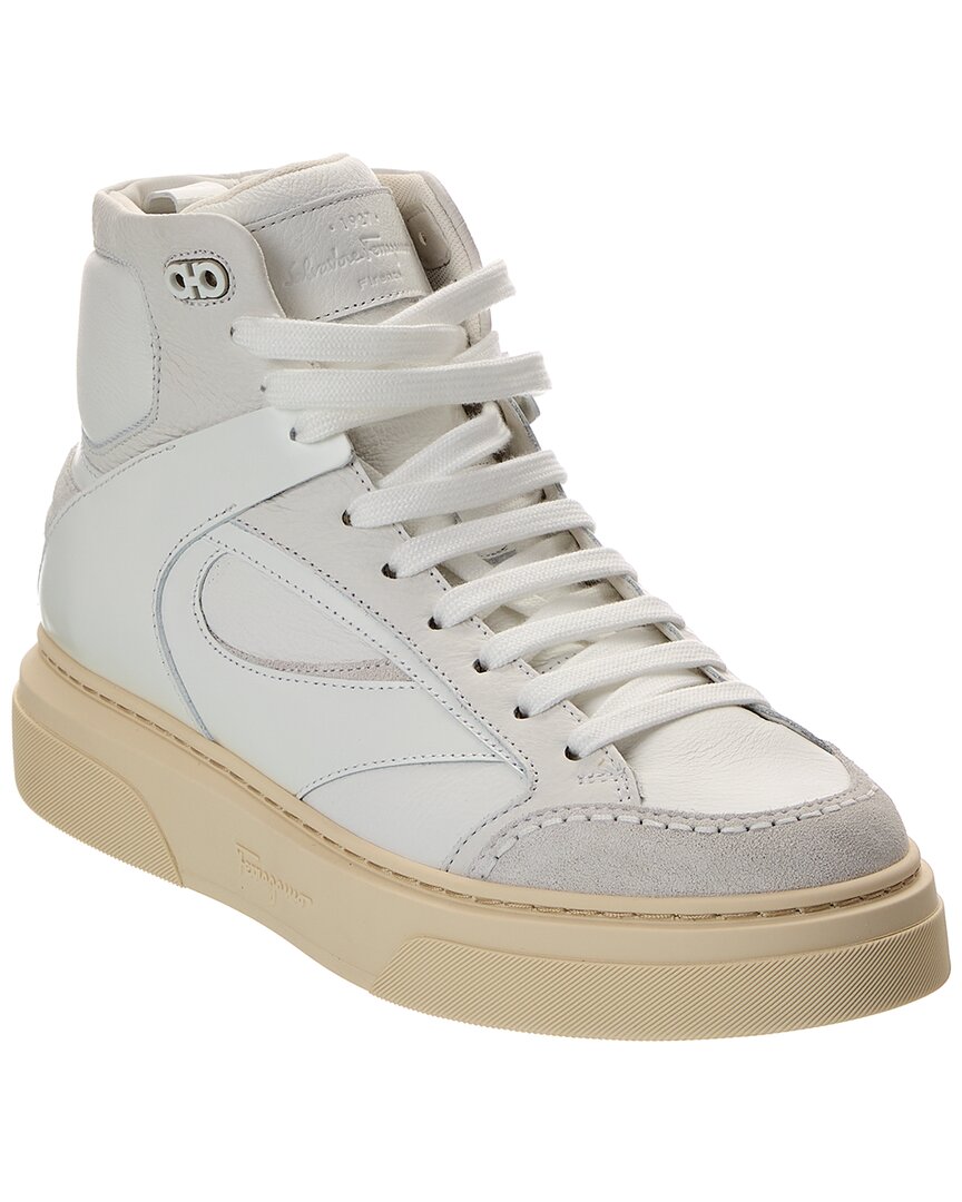Ferragamo Cassio Leather High-Top Sneaker – Bluefly display picture 2
