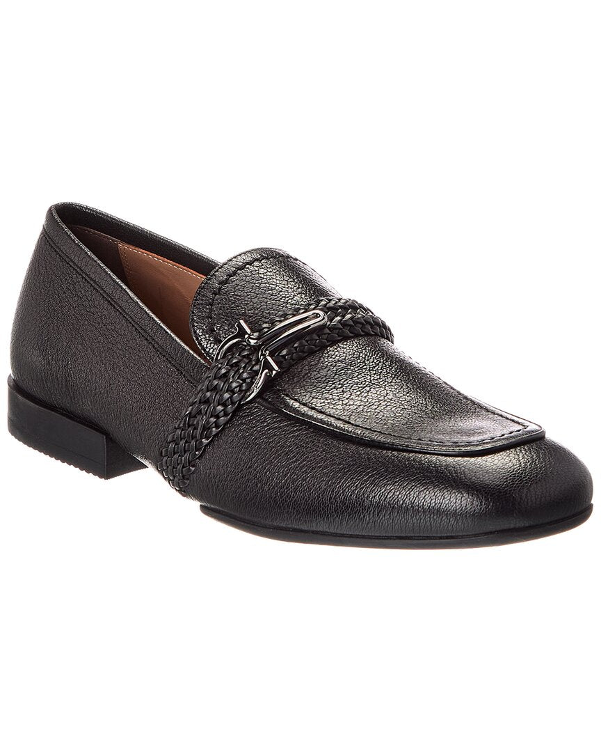 Ferragamo Missouri Leather Loafer, Black Salvatore Ferragamo Parigi Men main image 4